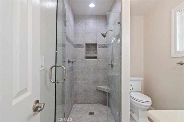 6210 Riverside Ave, Rialto, CA 92377 - full bathroom featuring a shower stall and recessed lighting