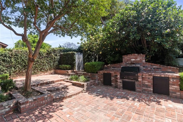 6210 Riverside Ave, Rialto, CA 92377 - view of patio with an outdoor kitchen