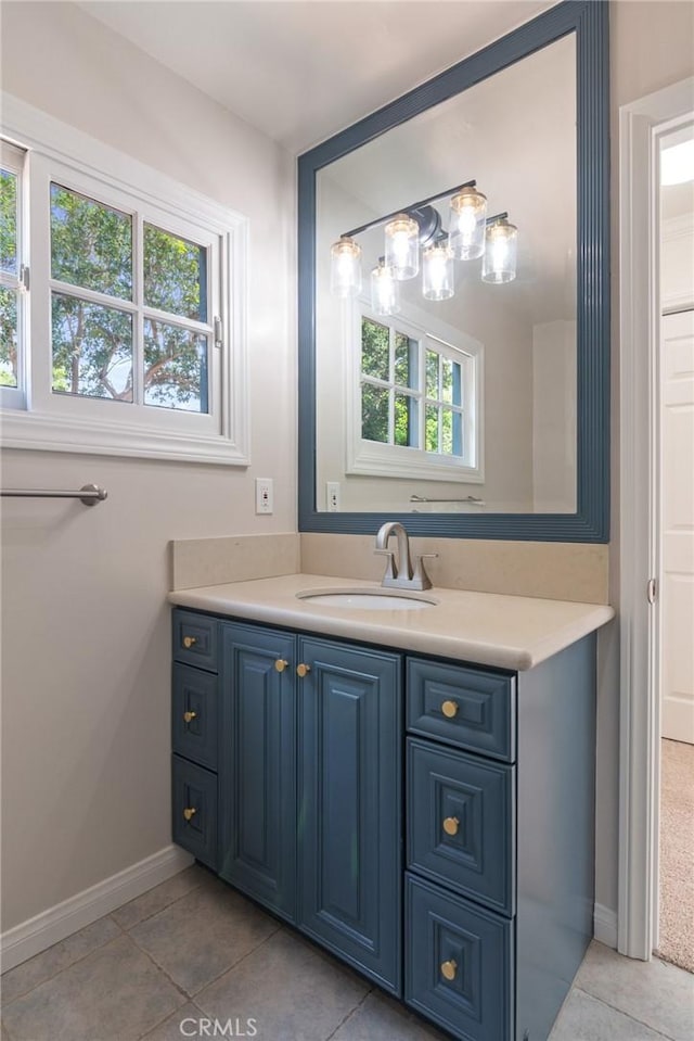 6210 Riverside Ave, Rialto, CA 92377 - bathroom featuring vanity and tile patterned floors