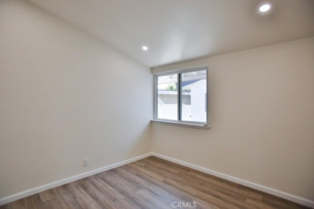 13282 Cherry St, Westminster, CA 92683 - unfurnished room featuring wood finished floors and recessed lighting