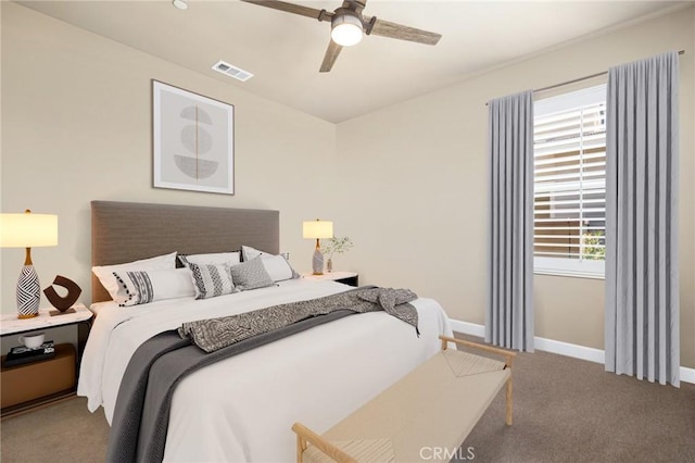 24420 Crooked Trail Dr, Menifee, CA 92584 - bedroom with carpet floors and ceiling fan