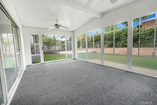 1129 Belbury Dr, Walnut, CA 91789 - unfurnished sunroom with a ceiling fan