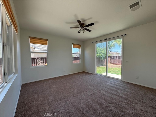 33314 Lazurite Way, Menifee, CA 92584 - carpeted empty room with a ceiling fan and baseboards