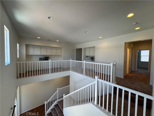 33314 Lazurite Way, Menifee, CA 92584 - staircase featuring carpet and recessed lighting