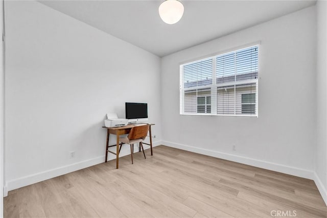 12342 Blue Sky Ct, Whittier, CA 90602 - office featuring light wood-type flooring and baseboards