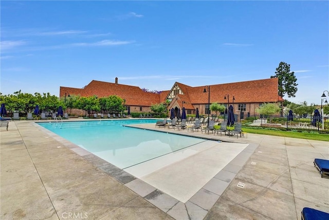 12342 Blue Sky Ct, Whittier, CA 90602 - community pool featuring a patio