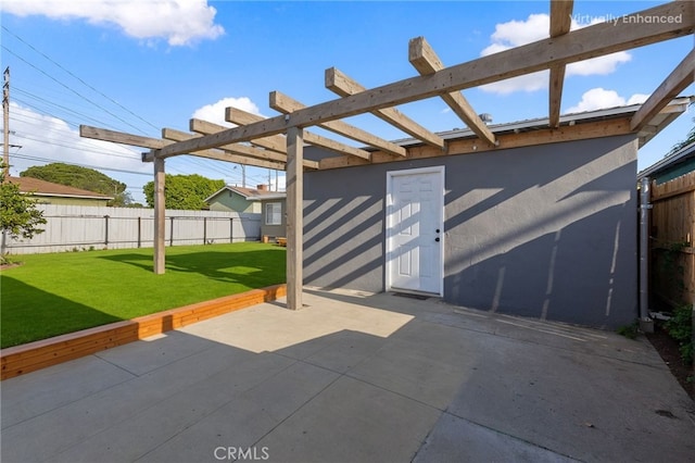 1517 W Grand Ave, Pomona, CA 91766 - fenced backyard with a patio