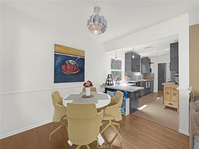 15017 Archwood St, Van Nuys, CA 91405 - dining room with wood finished floors and baseboards