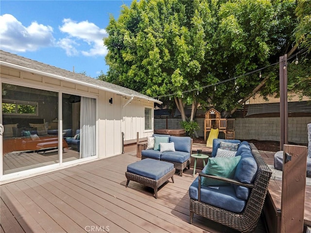 15017 Archwood St, Van Nuys, CA 91405 - deck with outdoor lounge area