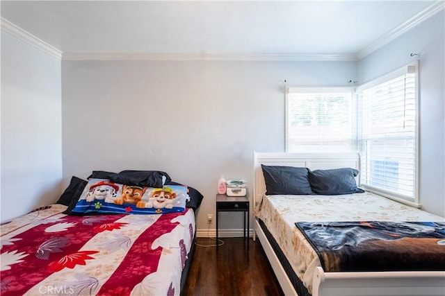 2561 E Washington St, Carson, CA 90810 - bedroom featuring ornamental molding and dark wood-style flooring