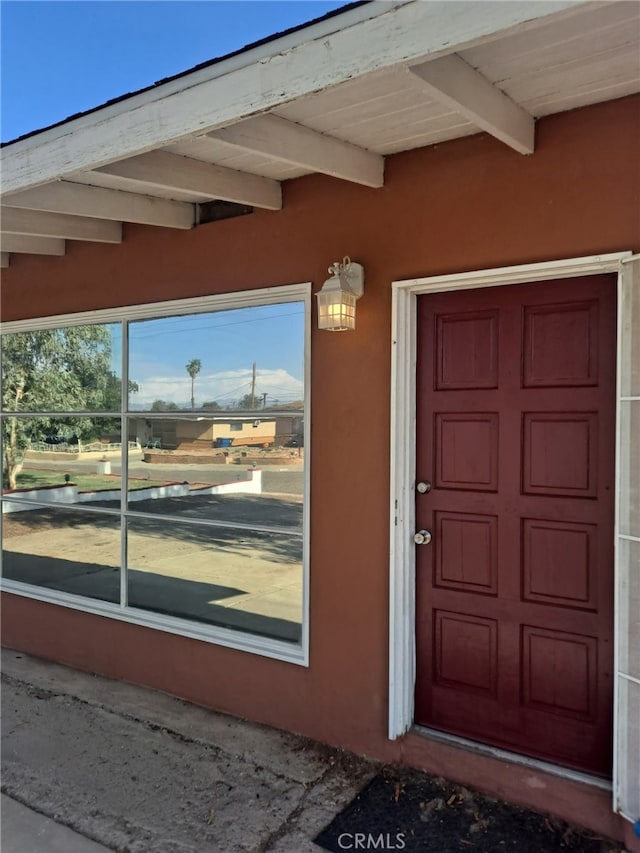 1920 Flora, Needles, CA 92363 - view of exterior entry with stucco siding