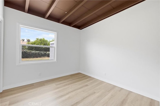 4003 Puente Ave, Baldwin Park, CA 91706 - empty room with wood finished floors and wooden ceiling