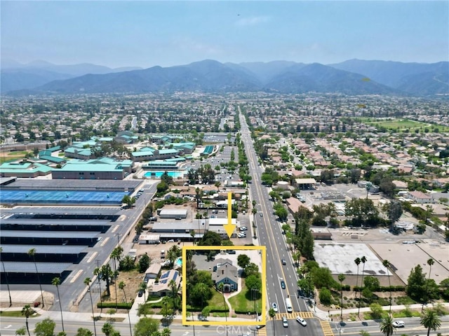 1350 E Chase Dr, Corona, CA 92881 - view of property location featuring mountains and property boundaries highlighted