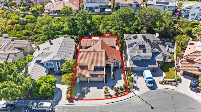 28161 Haria, Mission Viejo, CA 92692 - aerial view of residential area with property boundaries highlighted