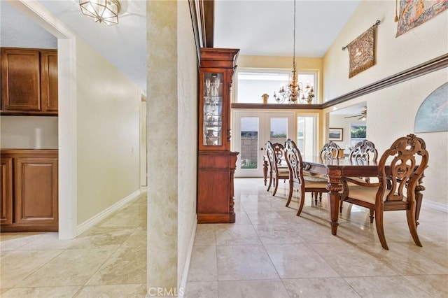 28161 Haria, Mission Viejo, CA 92692 - dining room with a high ceiling and a chandelier