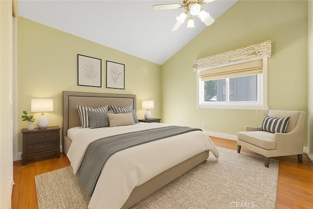 28161 Haria, Mission Viejo, CA 92692 - bedroom with lofted ceiling, wood finished floors, and a ceiling fan