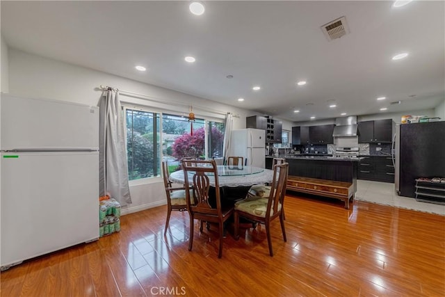 1454 Ameluxen Ave, Hacienda Heights, CA 91745 - dining room with light wood finished floors and recessed lighting