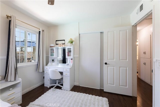 2091 Ridgeview, Corona, CA 92882 - bedroom featuring dark wood-style floors and a closet