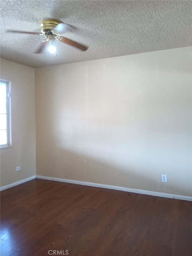 16614 Samgerry Dr, Valinda, CA 91744 - spare room with a textured ceiling, wood finished floors, and ceiling fan