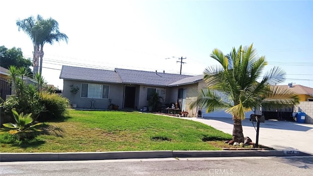 16614 Samgerry Dr, Valinda, CA 91744 - single story home featuring concrete driveway, a front yard, and stucco siding