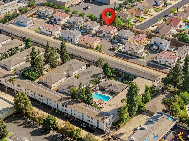 1359 Point Loma Pl, Walnut, CA 91789 - aerial perspective of suburban area featuring a pool area