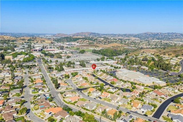 1359 Point Loma Pl, Walnut, CA 91789 - aerial overview of property's location featuring a mountain backdrop and nearby suburban area