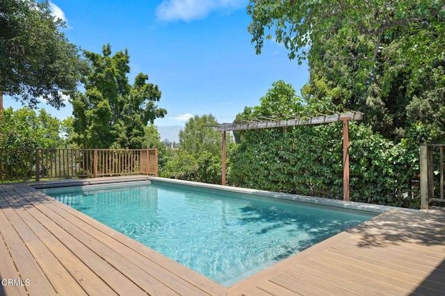 664 Monterey Rd, South Pasadena, CA 91030 - view of swimming pool with a deck