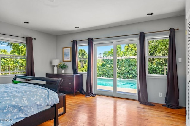 664 Monterey Rd, South Pasadena, CA 91030 - bedroom featuring access to outside and light wood-type flooring