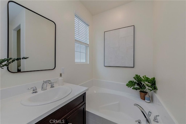 8708 Celebration St, Chino, CA 91708 - full bathroom with vanity and a bath
