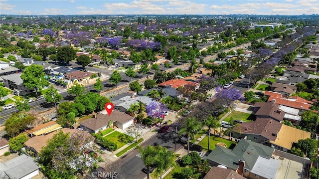 1344 S Douglas St, Santa Ana, CA 92704 - aerial view of property and surrounding area featuring nearby suburban area