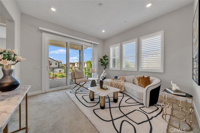 319 Sawbuck, Irvine, CA 92618 - living area with recessed lighting and light colored carpet