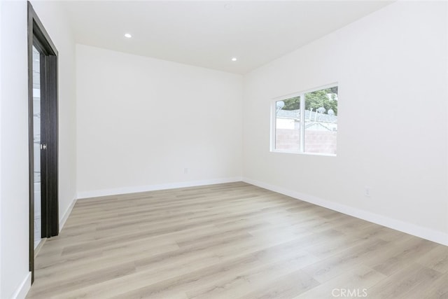 15009 Wyandotte St, Van Nuys, CA 91405 - spare room featuring light wood-style floors and recessed lighting