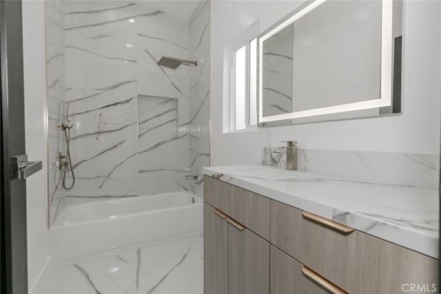 15009 Wyandotte St, Van Nuys, CA 91405 - full bathroom featuring vanity and  shower combination