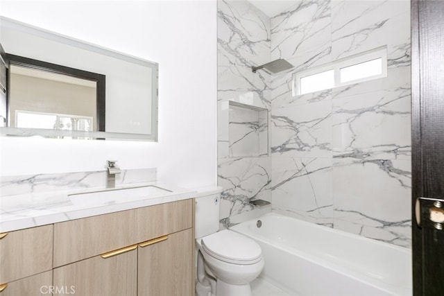 15009 Wyandotte St, Van Nuys, CA 91405 - full bathroom with vanity and tub / shower combination