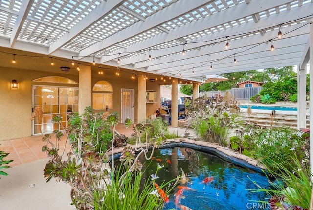 9733 Kentland Ave, Chatsworth, CA 91311 - swimming pool with a pergola and a patio