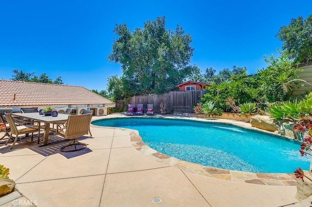 9733 Kentland Ave, Chatsworth, CA 91311 - view of pool with a patio, a fenced backyard, and outdoor dining area
