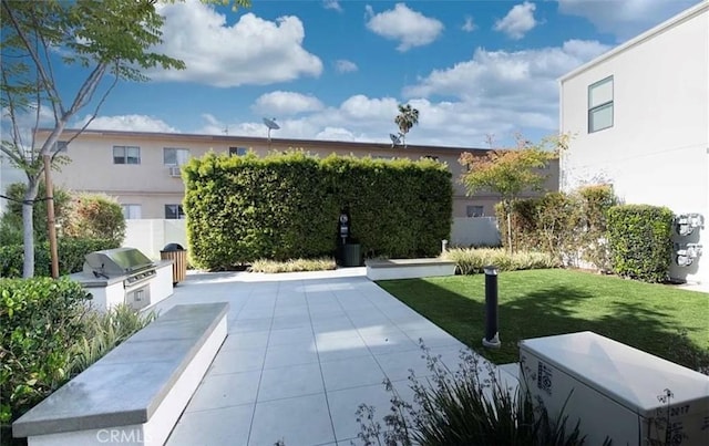 12178 Greenleaf Ln, Garden Grove, CA 92840 - view of pool featuring an outdoor kitchen, a yard, and a patio