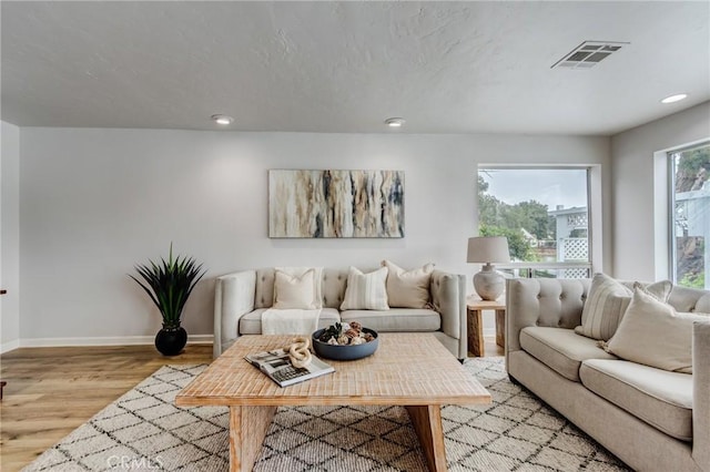 42768 Santa Suzanne Pl, Temecula, CA 92592 - living room featuring light wood-style flooring and recessed lighting