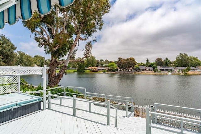 42768 Santa Suzanne Pl, Temecula, CA 92592 - dock featuring a deck with water view