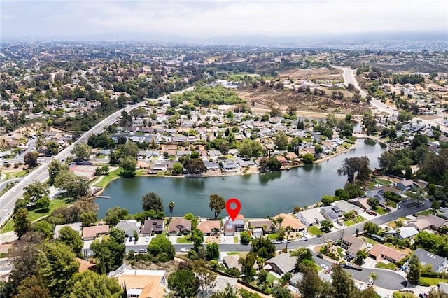 42768 Santa Suzanne Pl, Temecula, CA 92592 - aerial view of property and surrounding area featuring a nearby body of water and nearby suburban area