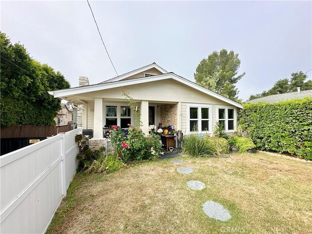 3238 Prospect Ave, La Crescenta, CA 91214 - rear view of property featuring a chimney and covered porch