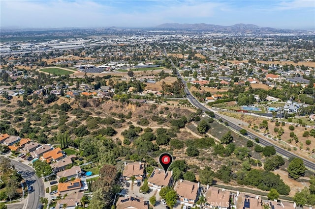 1519 San Rafael Pl, Corona, CA 92882 - aerial view of property and surrounding area with mountains