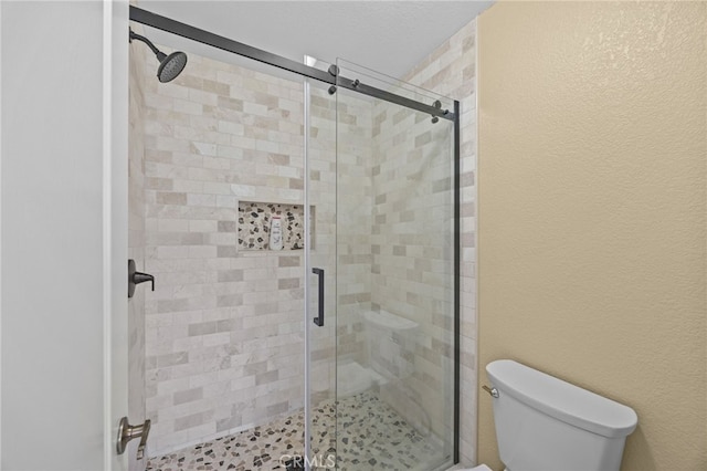 1519 San Rafael Pl, Corona, CA 92882 - full bath with a stall shower and a textured wall