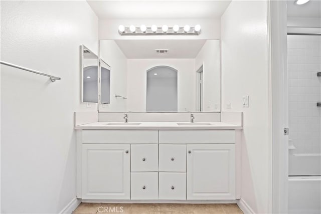 80 Hedge Bloom, Irvine, CA 92618 - bathroom featuring double vanity and bathtub / shower combination