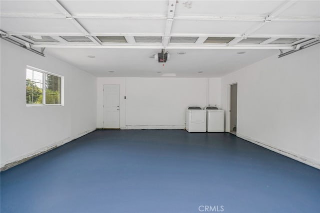 17450 Devonshire St, Northridge, CA 91325 - garage with washer and dryer and a garage door opener