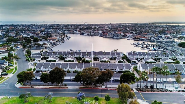 16520 Harbour Ln Unit 6, Huntington Beach, CA 92649 - aerial view at dusk of a water view and a residential view