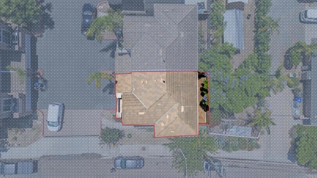 534 64th St, San Diego, CA 92114 - view from above of property with property boundaries highlighted