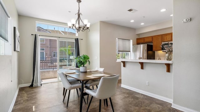 534 64th St, San Diego, CA 92114 - dining room with a chandelier and recessed lighting