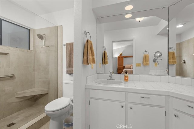 1358 Clarabelle Dr, Morro Bay, CA 93442 - ensuite bathroom with vanity and tiled shower