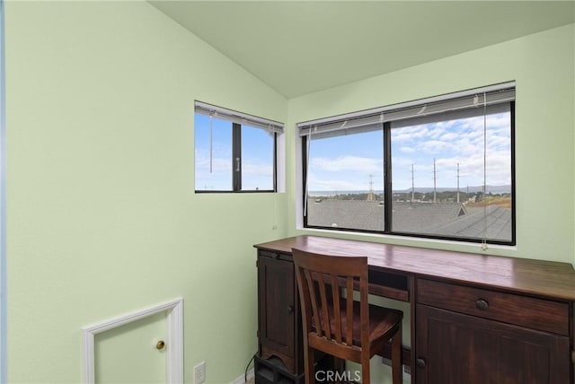 1358 Clarabelle Dr, Morro Bay, CA 93442 - office space featuring vaulted ceiling and plenty of natural light